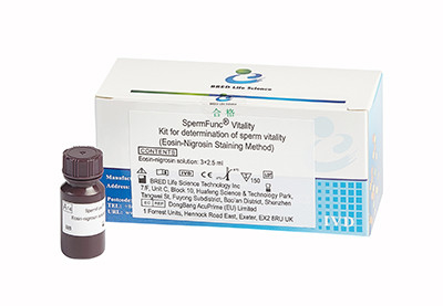solution de coloration de nigrosine d'éosine d'essai de vitalité du sperme 150T/Kit pour la détection