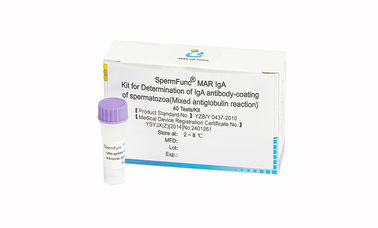 Kit de diagnostic masculin 40T/Kit pour la détermination du revêtement d'anticorps IgA des spermatozoïdes