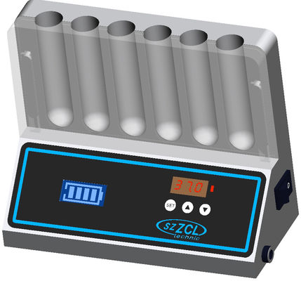 Porte-tubes à essai à température constante 6 puits de haute précision pour usage en laboratoire