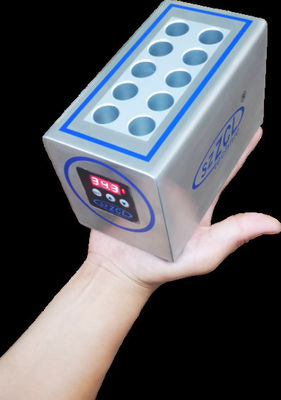 Réchauffeur de tubes portable pour 10 tubes à 37°C pendant 6 heures et contrôle de température stable
